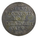 Silver medal with a Latin inscription