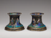 View of a Pair of Saltcellars depicting The Story of Minos and Scylla, and Allegorical Figures …
