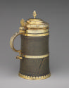 Alternate view of serpentine and silver-gilt mount beaker