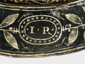 Detail of signature with the initials I.R.
