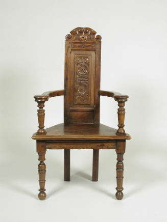 Armchair with Rosettes and Foliage in Relief