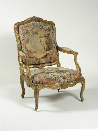 One Armchair: Part of a Set of Two Canapés, Eight Armchairs and a Fire Screen Showing Figures a…