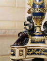 Detail of Seated Female Musician on Candelabrum Vase  (One of a Pair)