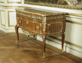 Commode with Herringbone Parquetry (One of a Pair), view from side