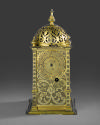 Front view of Gilt-Brass Tower Table Clock