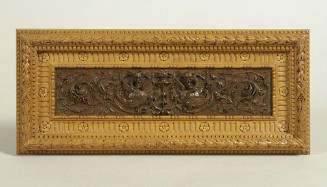 Rectangular carved wall panel/Style Louis XV with foliage and scroll  decoration