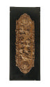 Carved walnut architectural ornament (guilloche) with putti decoration