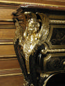 Commode with Tendril Marquetry (One of a Pair), gilt bronze mount of woman with wings
