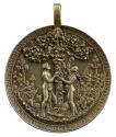 Gilt-silver medal depicting Adam and Eve under the Tree of Knowledge and surrounded by animals