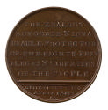 Bronze medal with inscription