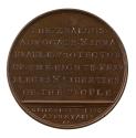 Bronze medal with inscription