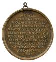 Bronze medal with inscription