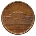 Bronze medal depicting the Museum of Verona