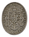 Silver medal depicting the coat of arms of the Albertine Wettin