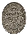 Silver medal depicting the coat of arms of the Albertine Wettin