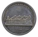 Silver medal depicting the Imperial and Royal Convent for Noble Ladies in Prague