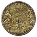 Gilt bronze medal depicting, in the foreground, Alexander Farnese, Duke of Parma, in a tent, wa…