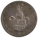 Silver medal of the arms of Ghent quartered with those of Aytta de Zuichem topped by a miter an…