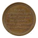 Bronze medal with inscription