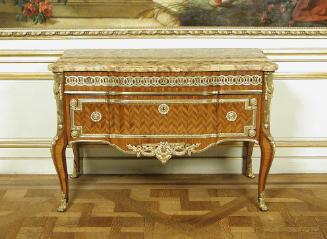 Commode with Herringbone Parquetry (One of a Pair)