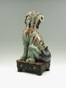 Back view of green porcelain lion