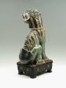 Back view of green porcelain lion