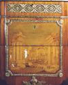 Commode with Pictorial Marquetry Showing Classical Ruins and Floral Bouquets, close-up of panel