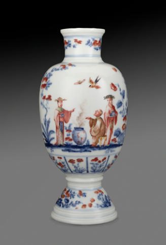 vase with chinoiserie scenes
