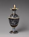 Alternate view of black painted enamel ewer