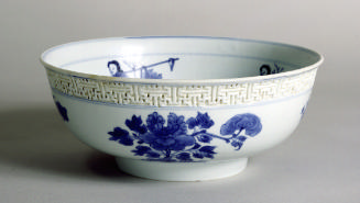 Blue and white porcelain bowl.