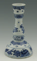 Blue and white porcelain candlestick