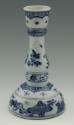 Blue and white porcelain candlestick