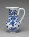 Blue and white porcelain water jug with floral decoration