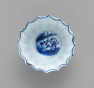 Blue and white porcelain cup, view of interior