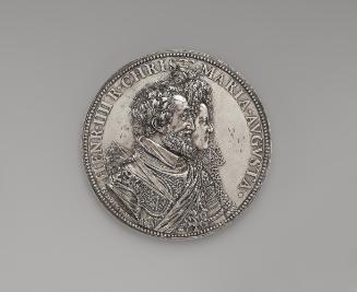 Silver portrait medal of Henry IV and Marie de’ Medici, King and Queen of France