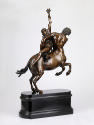 Alternate view of bronze sculpture of a woman struggling against a centaur