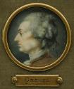 Portrait miniature of man in profile