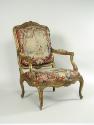 One Armchair: Part of a Set of Two Canapés, Eight Armchairs and a Fire Screen Showing Figures a…