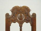 Armchair with Scrollwork Cartouche and Open Back, detail of cartouche