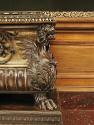Detail of chest, showing winged lion support