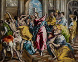oil painting of the Purification of the Temple