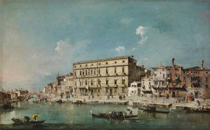 oil painting of the Cannaregio Canal in Venice