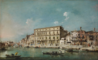 oil painting of the Cannaregio Canal in Venice