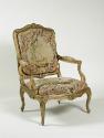 One Armchair: Part of a Set of Two Canapés, Eight Armchairs and a Fire Screen Showing Figures a…
