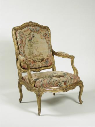 One Armchair: Part of a Set of Two Canapés, Eight Armchairs and a Fire Screen Showing Figures a…