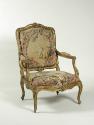 One Armchair: Part of a Set of Two Canapés, Eight Armchairs and a Fire Screen Showing Figures a…