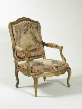 One Armchair: Part of a Set of Two Canapés, Eight Armchairs and a Fire Screen Showing Figures a…