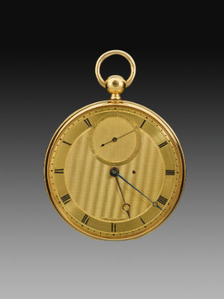 Front image of Pocket Watch with Tourbillon showing the dial
