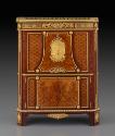 Secrétaire with Pictorial and Trellis Marquetry and gilt bronze decoration