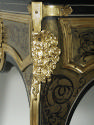 Writing Table with Tendril Marquetry of Tortoiseshell, detail of gilt bronze mount